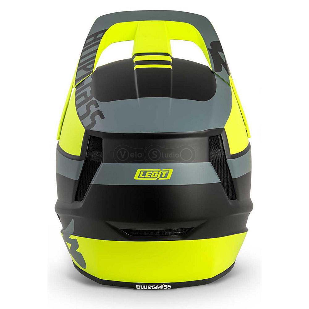 Вело шолом Bluegrass Legit Black Fluo Yellow Gray Matt L (58-60 см)
