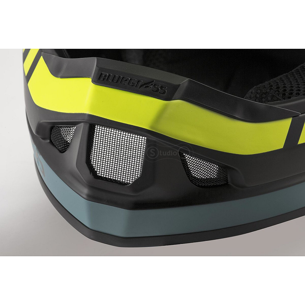Вело шолом Bluegrass Legit Black Fluo Yellow Gray Matt L (58-60 см)
