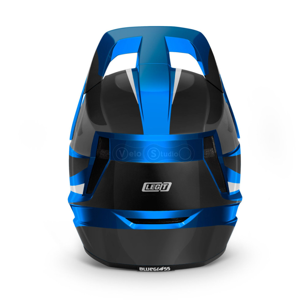 Вело шлем Bluegrass Legit Blue Metallic Black Glossy M (56-58 см)