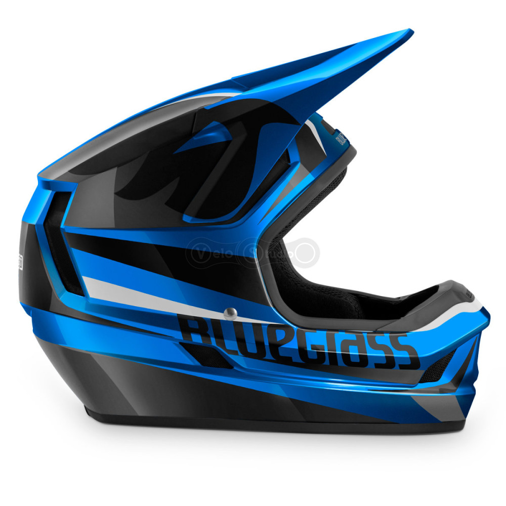Вело шлем Bluegrass Legit Blue Metallic Black Glossy M (56-58 см)