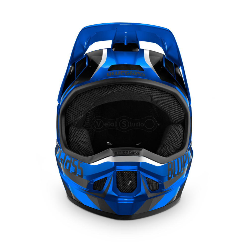 Вело шлем Bluegrass Legit Blue Metallic Black Glossy M (56-58 см)