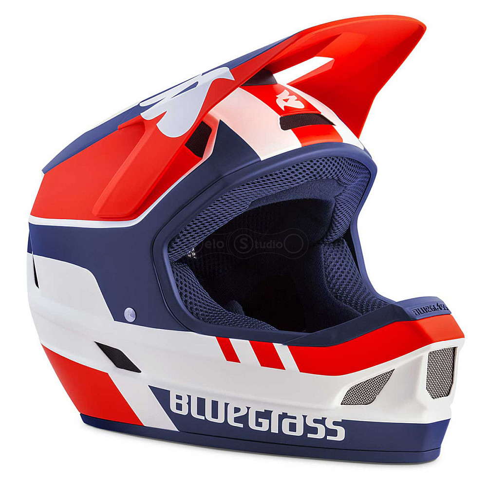 Вело шлем Bluegrass Legit White Red Blue Matt M (56-58 см)
