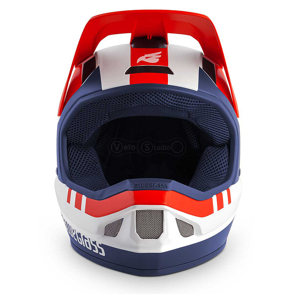 Вело шлем Bluegrass Legit White Red Blue Matt M (56-58 см)