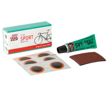 Велоаптечка TipTop TT-04 SPORT у комплекті: 5 латок, 1 наждак, 1 клей