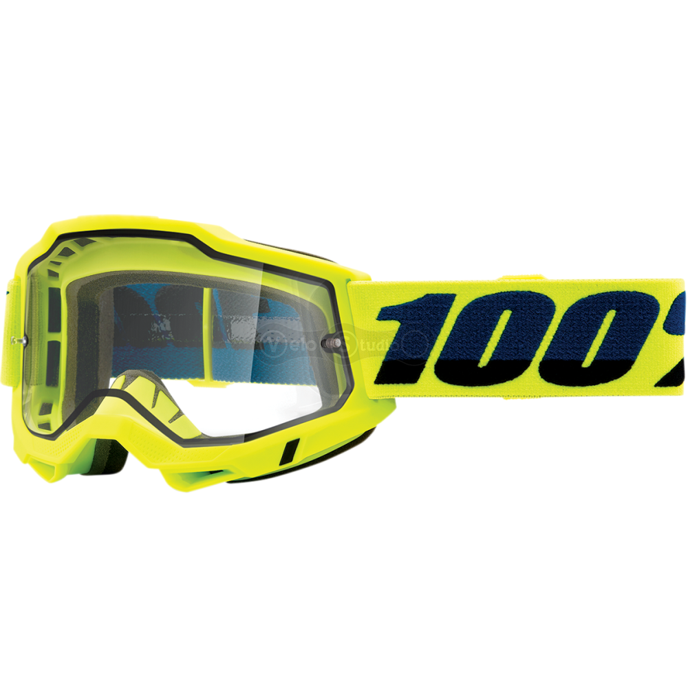 Очки-маска Ride 100% Accuri 2 Enduro Goggle Neon Orange - Clear Dual Lens