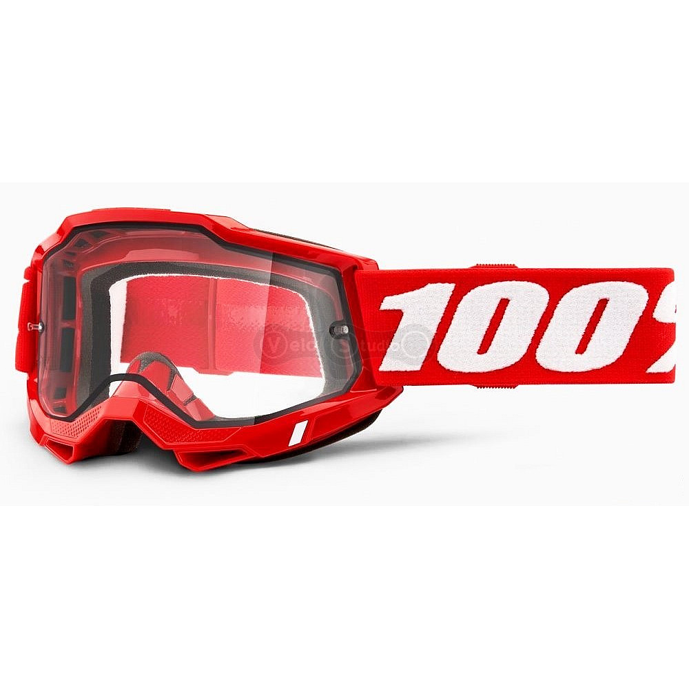 Очки-маска Ride 100% Accuri 2 Enduro Goggle Neon Orange - Clear Dual Lens