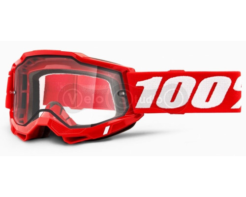 Очки-маска Ride 100% Accuri 2 Enduro Goggle Red - Clear Dual Lens