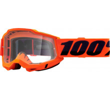 Маска Ride 100% Accuri 2 OTG Goggle Neon Orange - Clear Lens