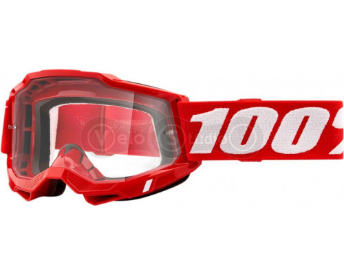 Маска Ride 100% Accuri 2 OTG Goggle Red - Clear Lens