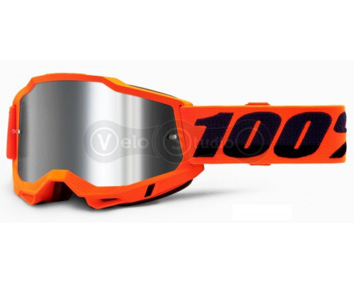 Маска Ride 100% Accuri 2 Goggle Orange - Mirror Silver Lens