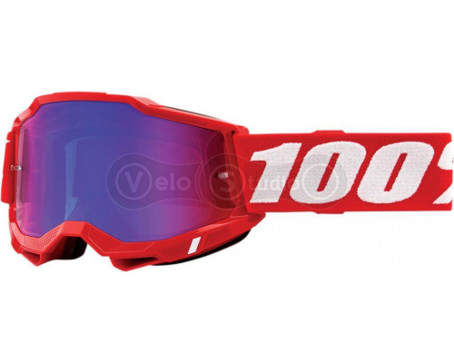 Маска Ride 100% Accuri 2 Goggle Red - Mirror Red/Blue Lens