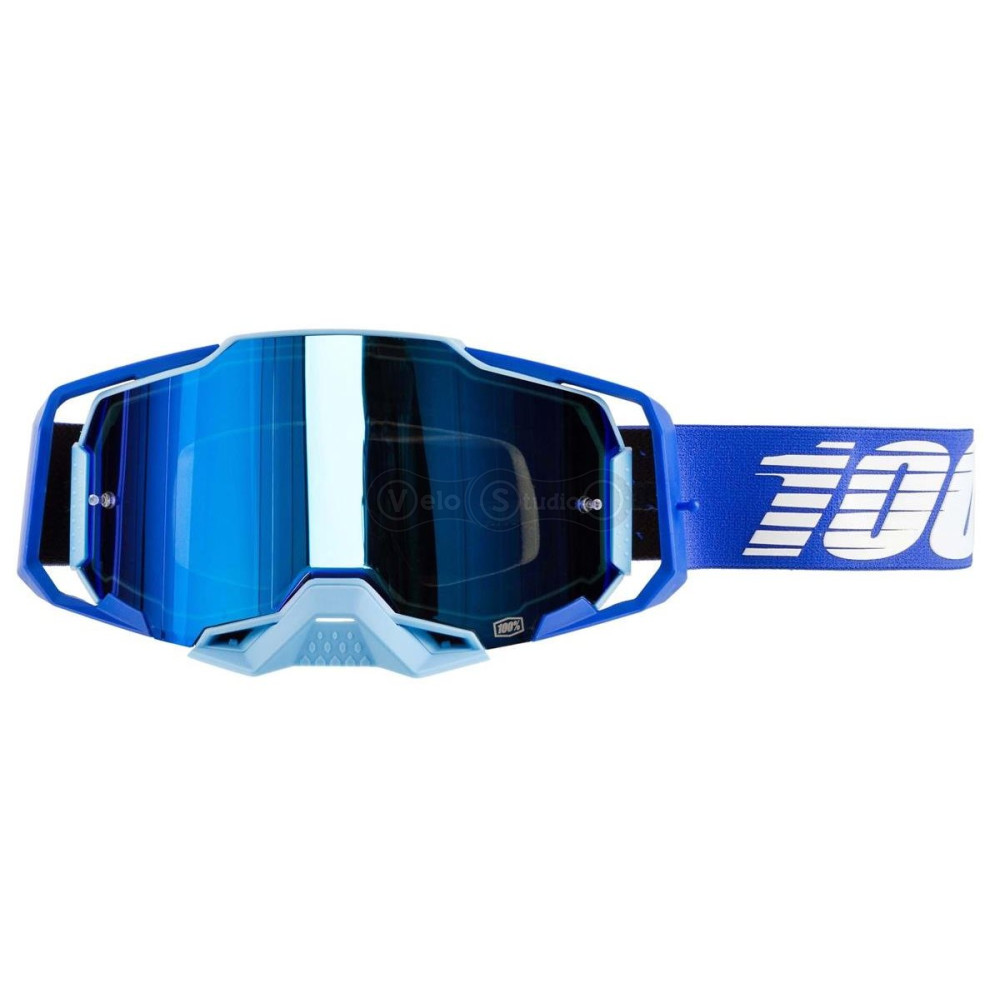 Маска Ride 100% Armega Goggle Royal - Mirror Blue Lens
