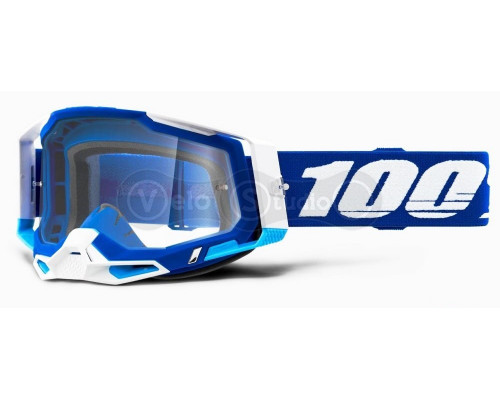 Маска Ride 100% Racecraft 2 Goggle Blue - Clear Lens