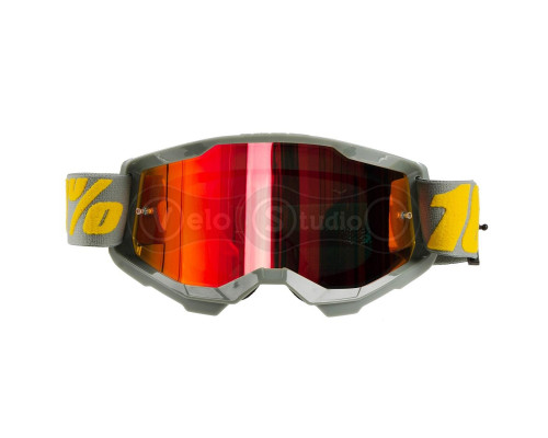 Маска Ride 100% STRATA 2 Goggle Izipizi - Mirror Red Lens