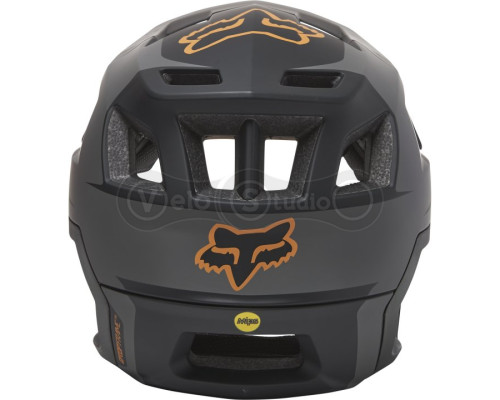 Велошлем Fox Dropframe Pro Mips Sideswipe Black Gold M (54-56 см)