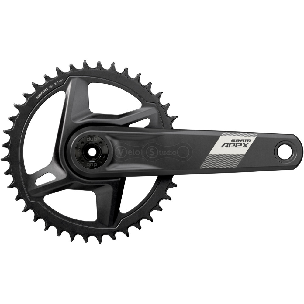 Шатуны Sram APEX 1 DUB WIDE, 175мм 40T, черные (OEM)