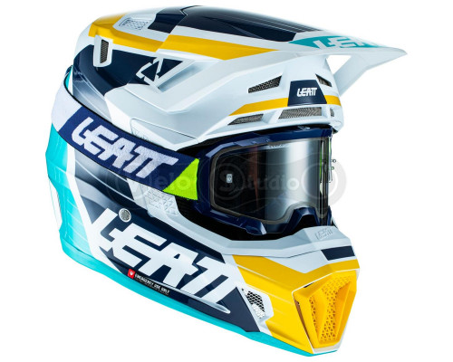 Мотошлем Leatt Helmet Moto 7.5 Aqua M (57-58 см) + Маска