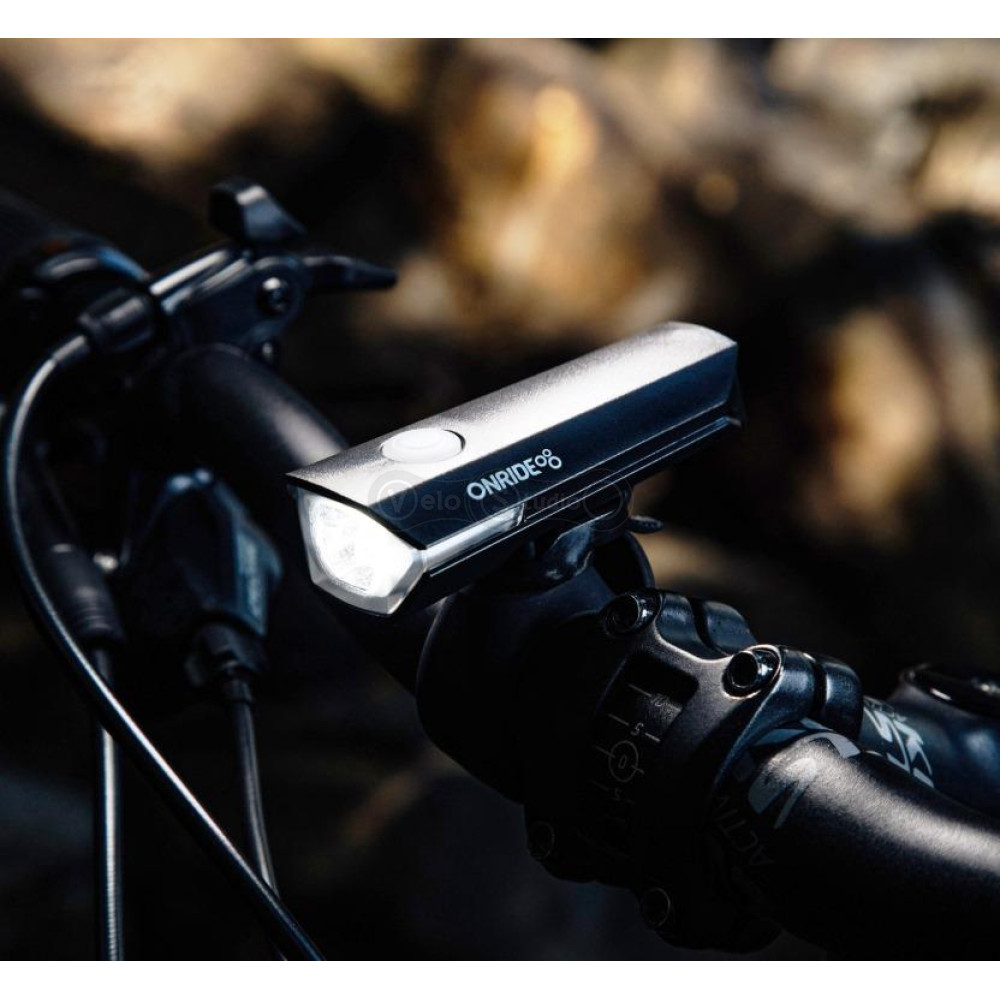 Велосипедная фара ONRIDE Rock 200 (200 lm, 900 mAh, Type-C)