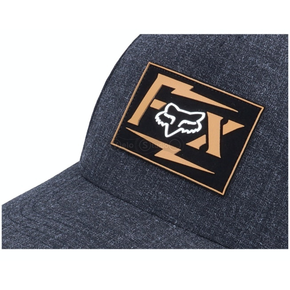 Кепка FOX Pushin Dirt Flexfit Hat Black S/M