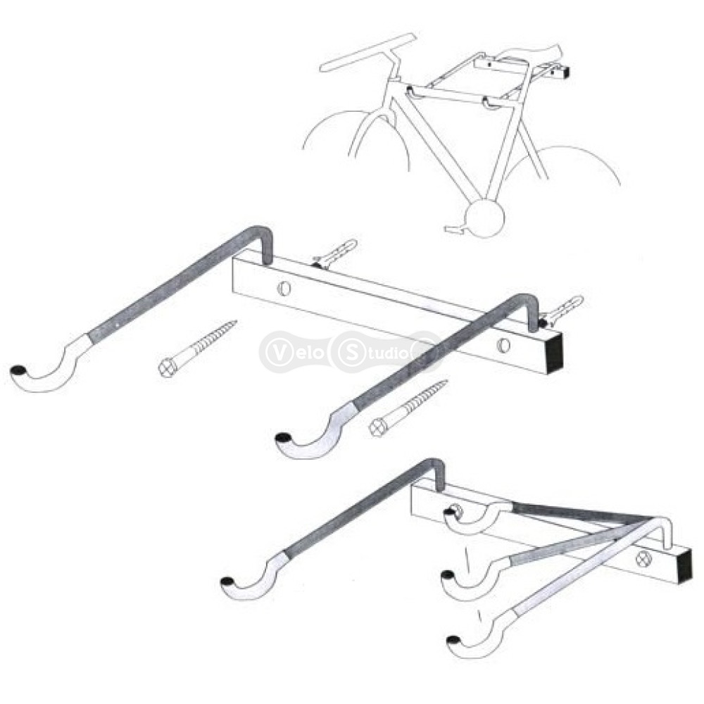 Кронштейн для хранения велосипеда BikeHand YC-29S до 25 кг