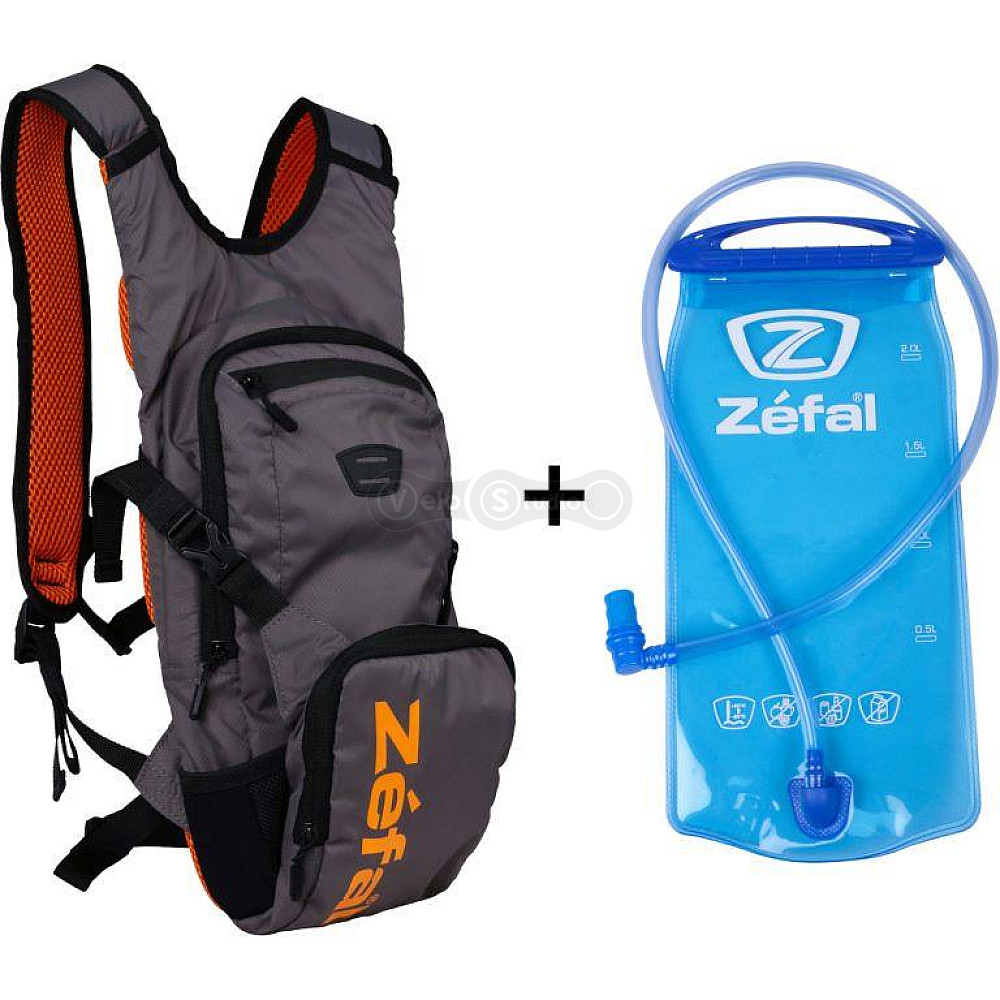 Велорюкзак Zefal Z Hydro XC 6L с гидратором 2L серый