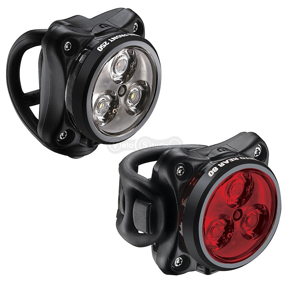 Комплект мигалок Lezyne Zecto Drive 250/80 LM USB чорний