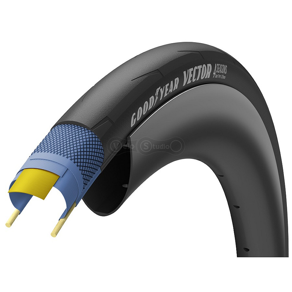 Вело покрышка GoodYear Vector 4Seasons 700x28C, складная, TT, 120TPI