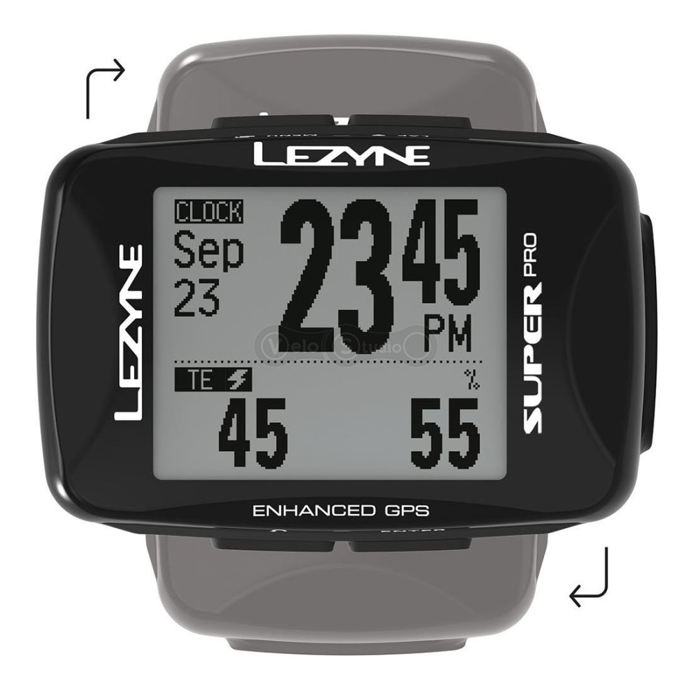 Велокомпьютер Lezyne Super Pro GPS HR/ProSC Loaded черный