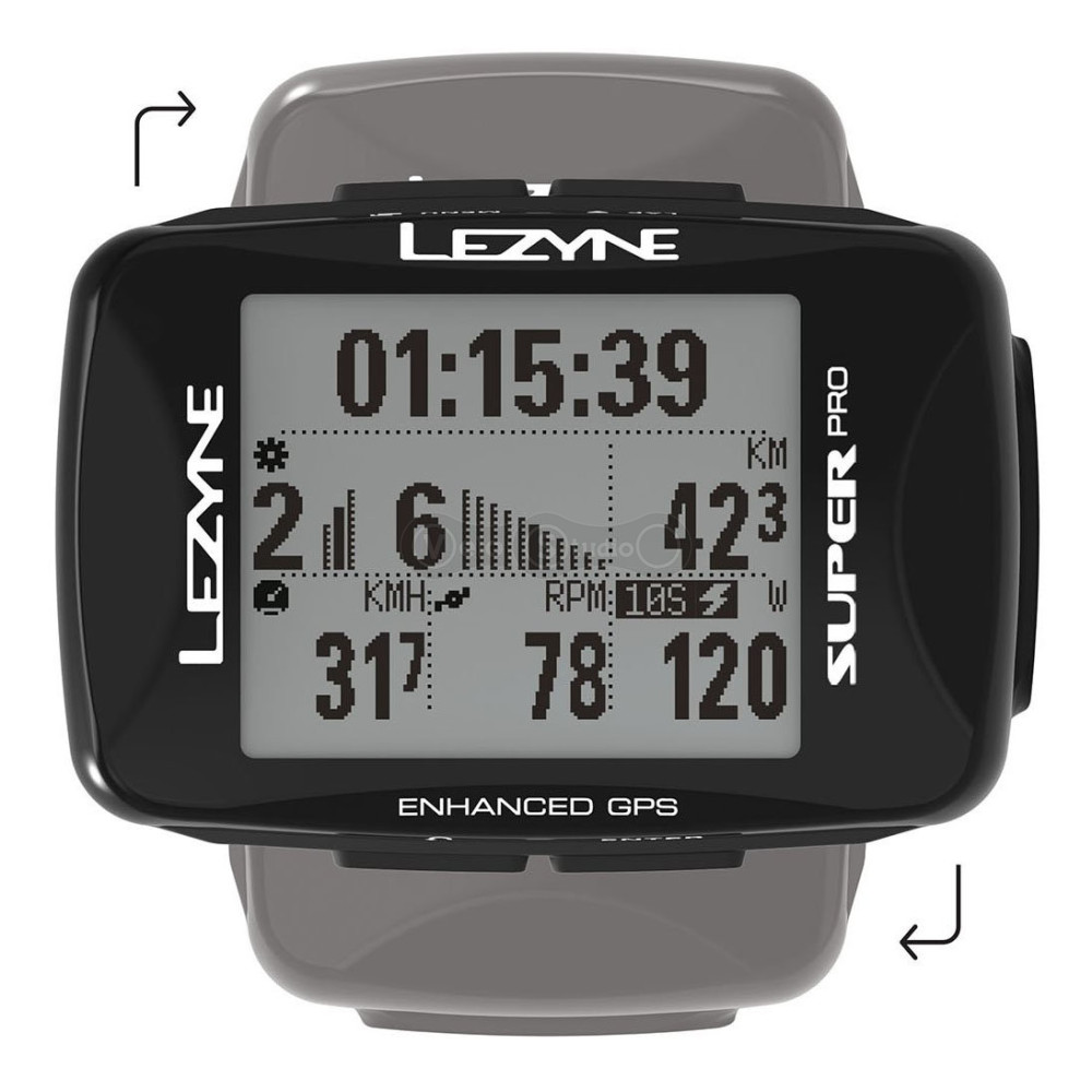 Велокомпьютер Lezyne Super Pro GPS HR/ProSC Loaded черный