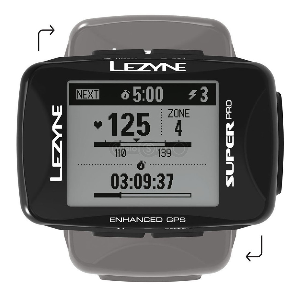 Велокомпьютер Lezyne Super Pro GPS HR/ProSC Loaded черный