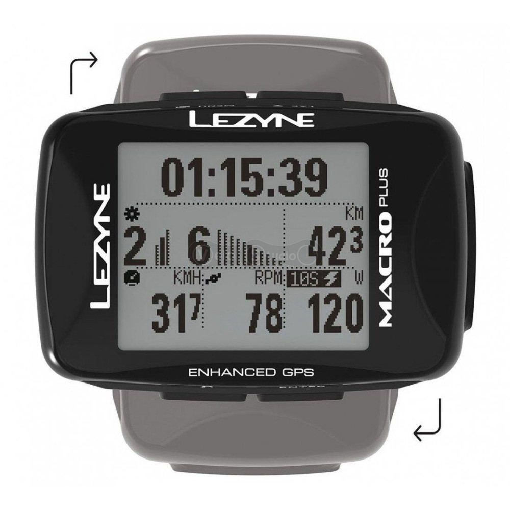 Велокомпьютер Lezyne Macro Plus GPS Smart Loaded черный