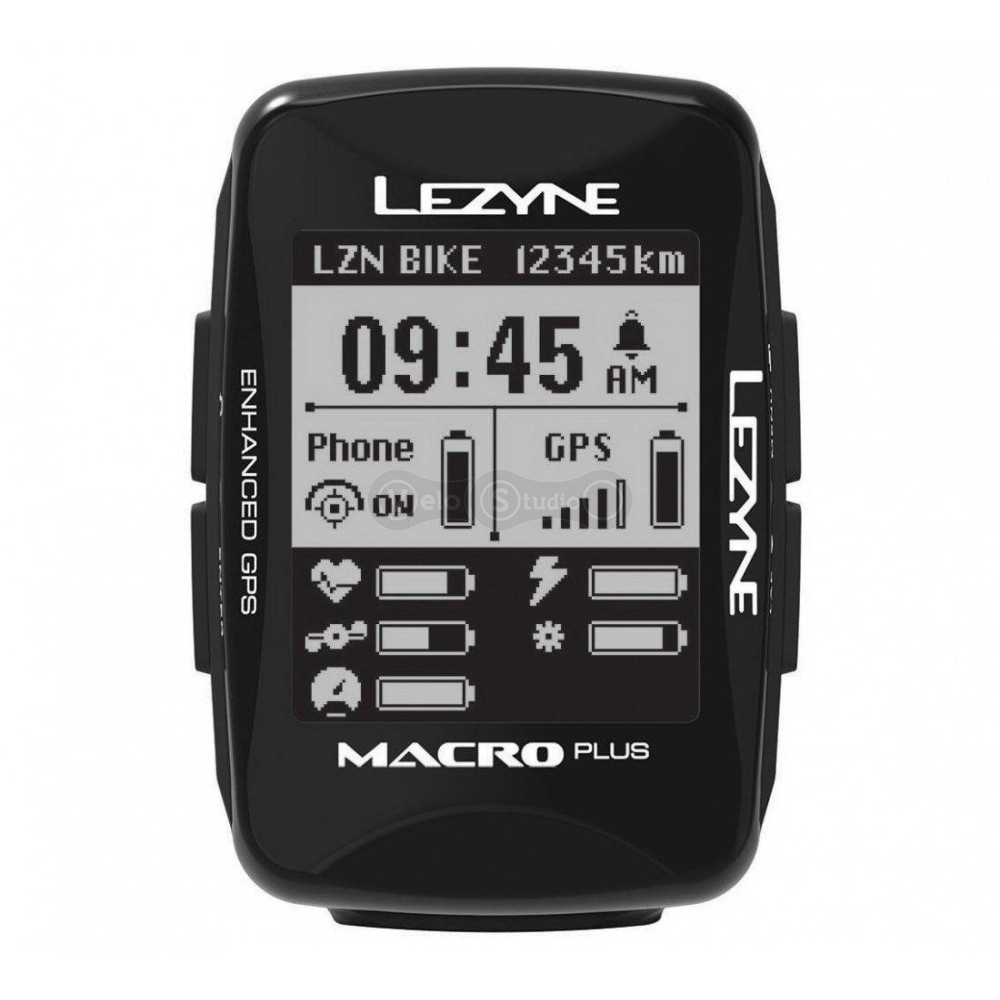 Велокомпьютер Lezyne Macro Plus GPS Smart Loaded черный