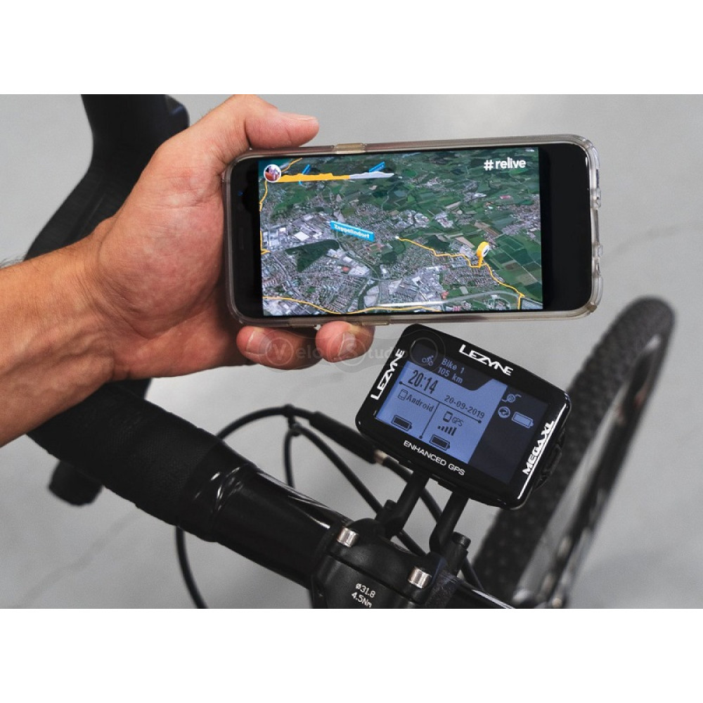 GPS комп'ютер Lezyne Mega XL HR/ProSC Loaded чорний
