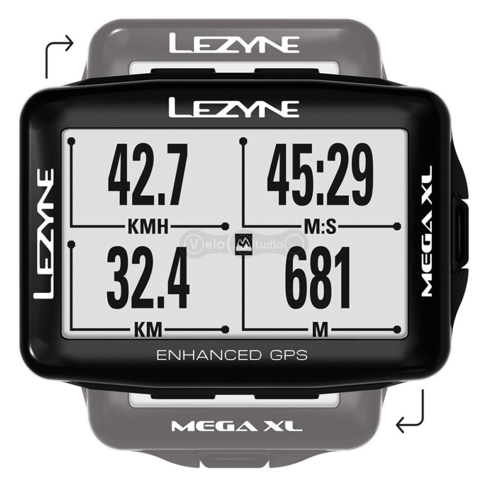GPS комп'ютер Lezyne Mega XL HR/ProSC Loaded чорний