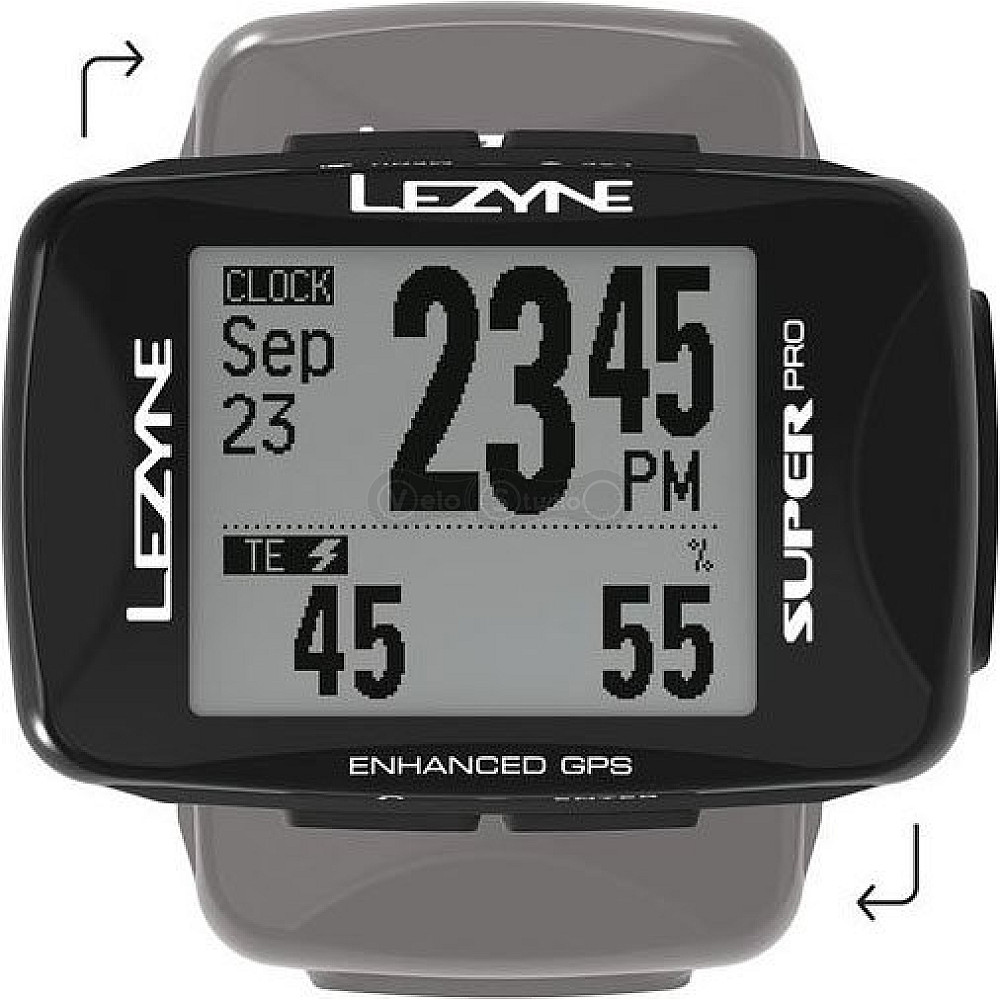 Велокомп'ютер Lezyne Super Pro GPS HRSC Loaded чорний