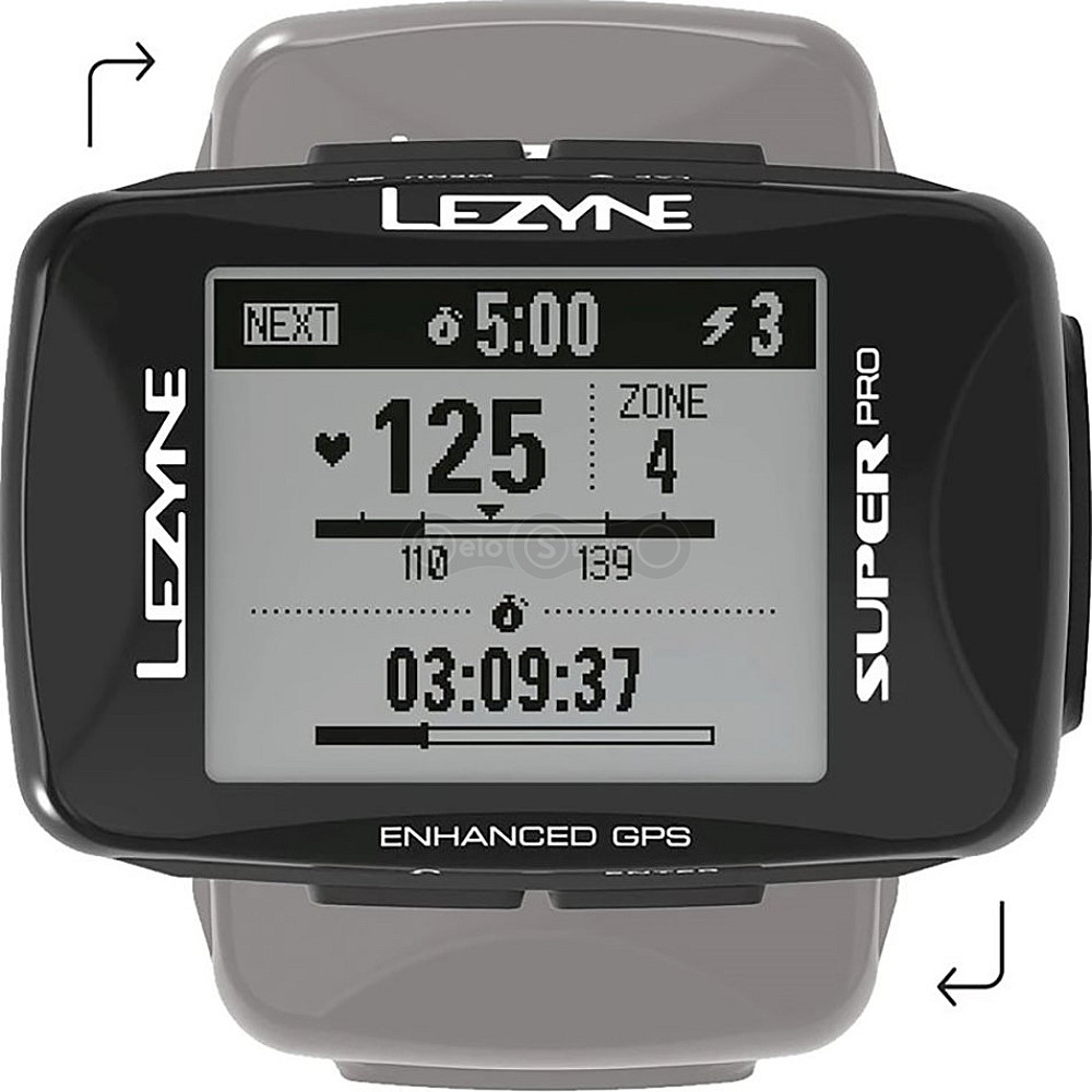Велокомп'ютер Lezyne Super Pro GPS HRSC Loaded чорний