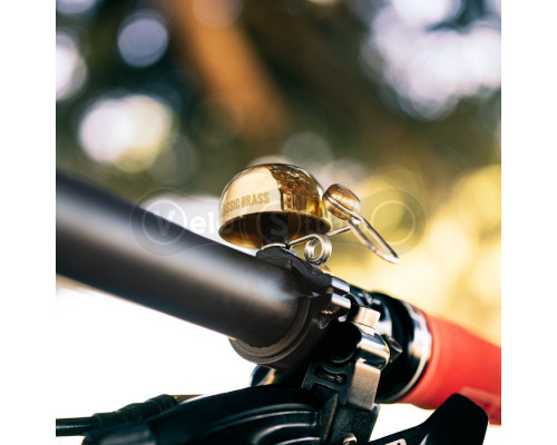 Велосипедный звонок Lezyne Brass Classic Brass Bell- HM чёрный