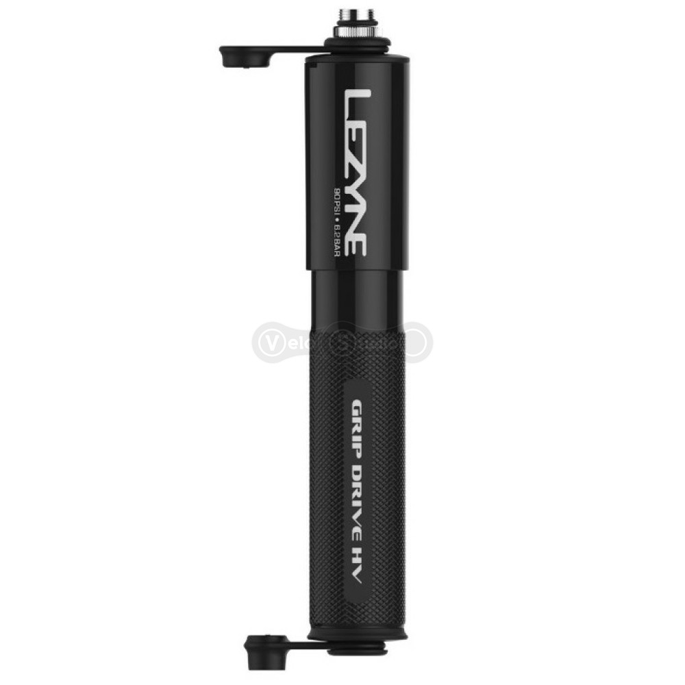 Ручной насос Lezyne Grip Drive HV - S 90 psi чёрный