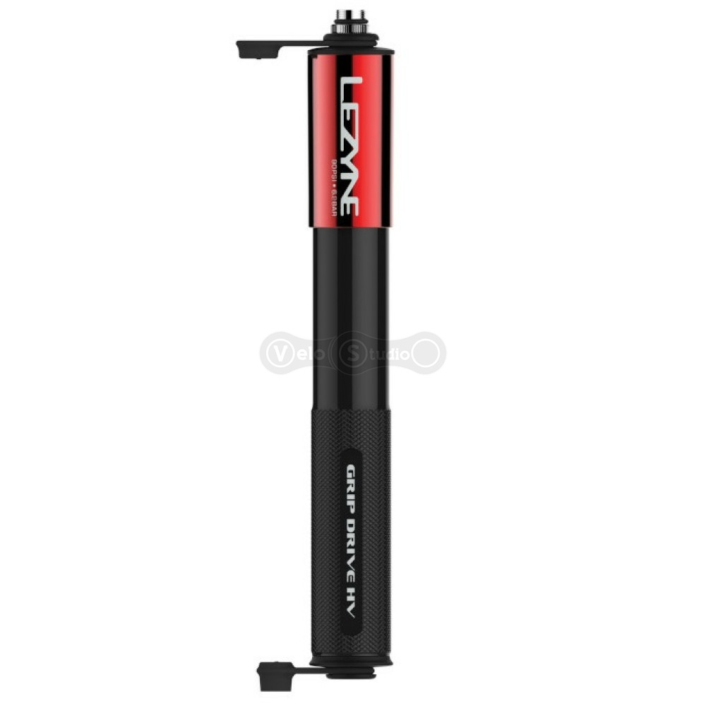 Ручний насос Lezyne Grip Drive HV-M 90 psi червоний