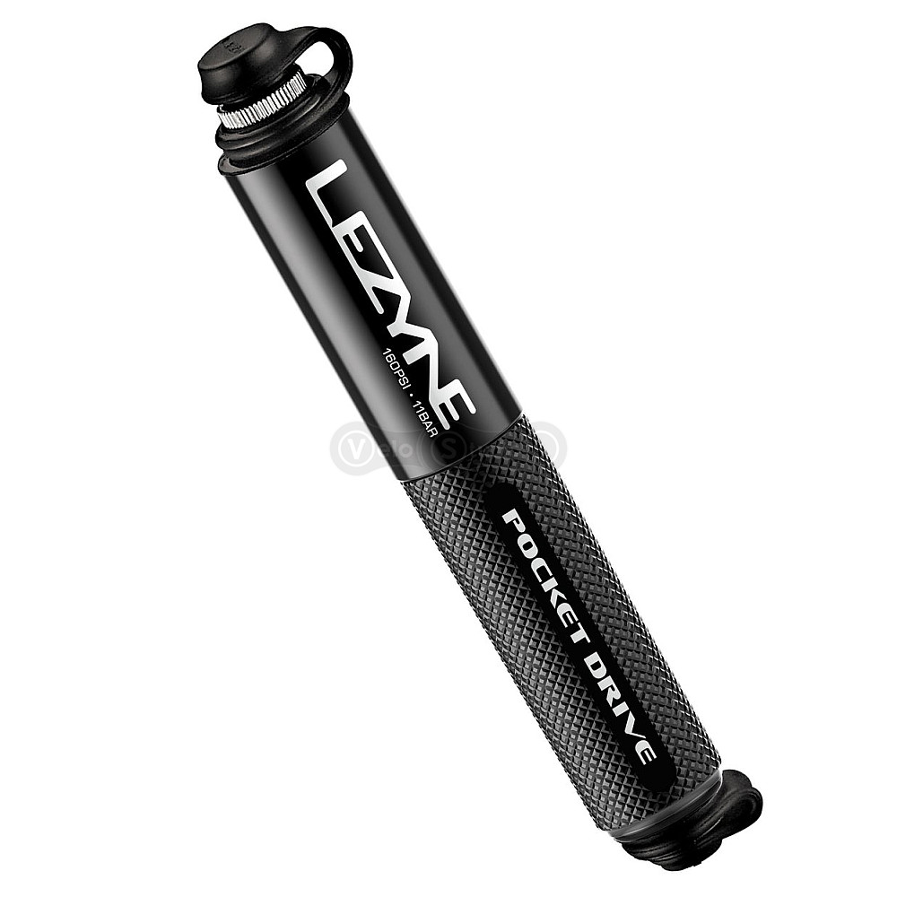 Ручной насос Lezyne Pocket Drive 160 psi чёрный