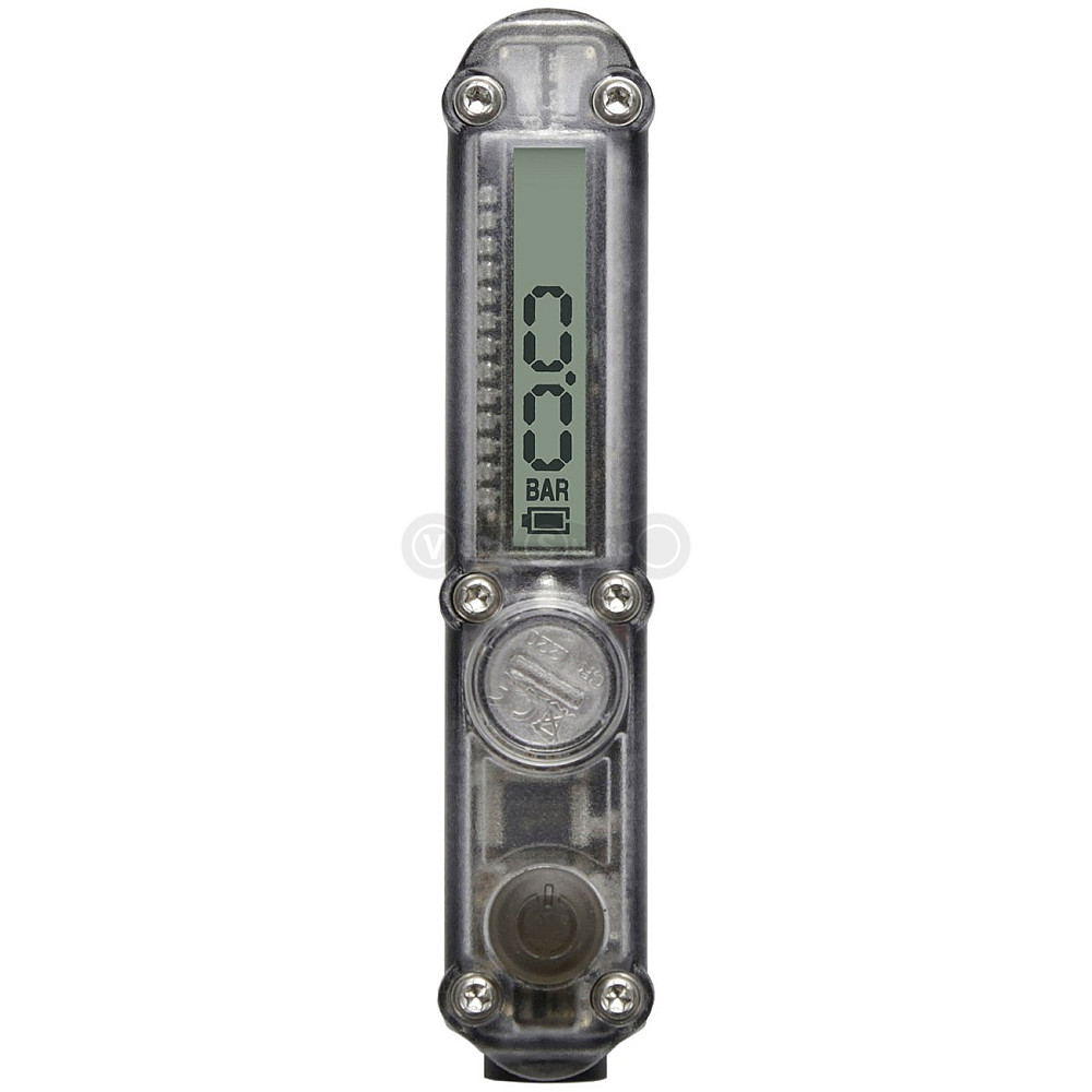 Мини напольный насос Lezyne Micro Floor Drive Digital HVG 90 psi 300 мм чёрный