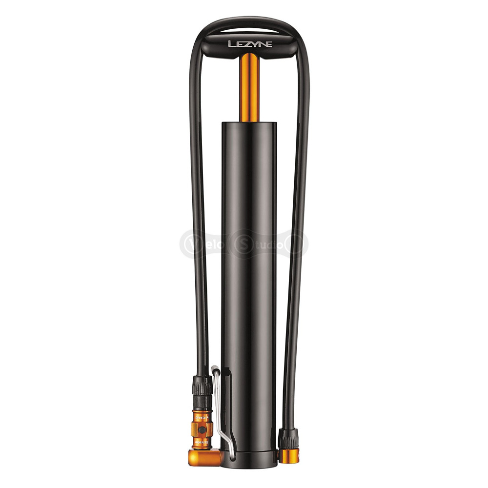 Мини напольный насос Lezyne Micro Floor Drive XL 35 psi 300 мм чёрный