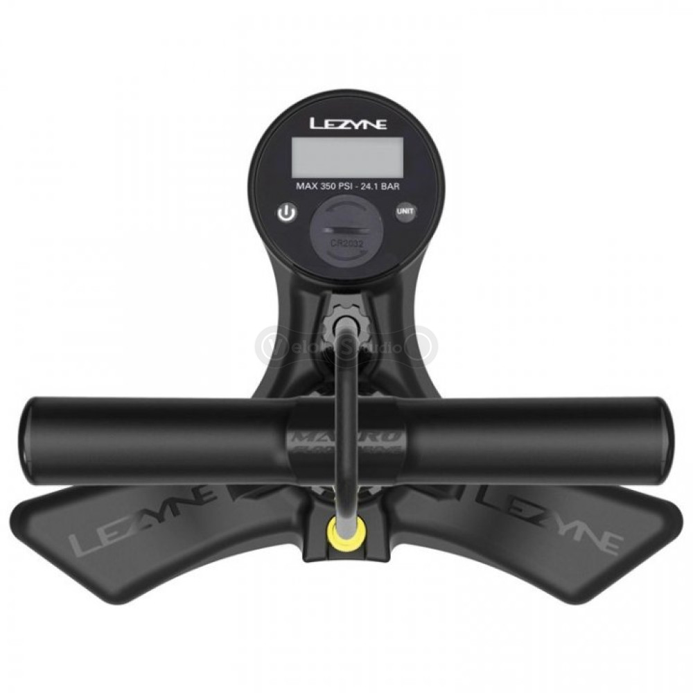 Підлоговий насос Lezyne Gravel Digital Drive Pro 100 psi срібло