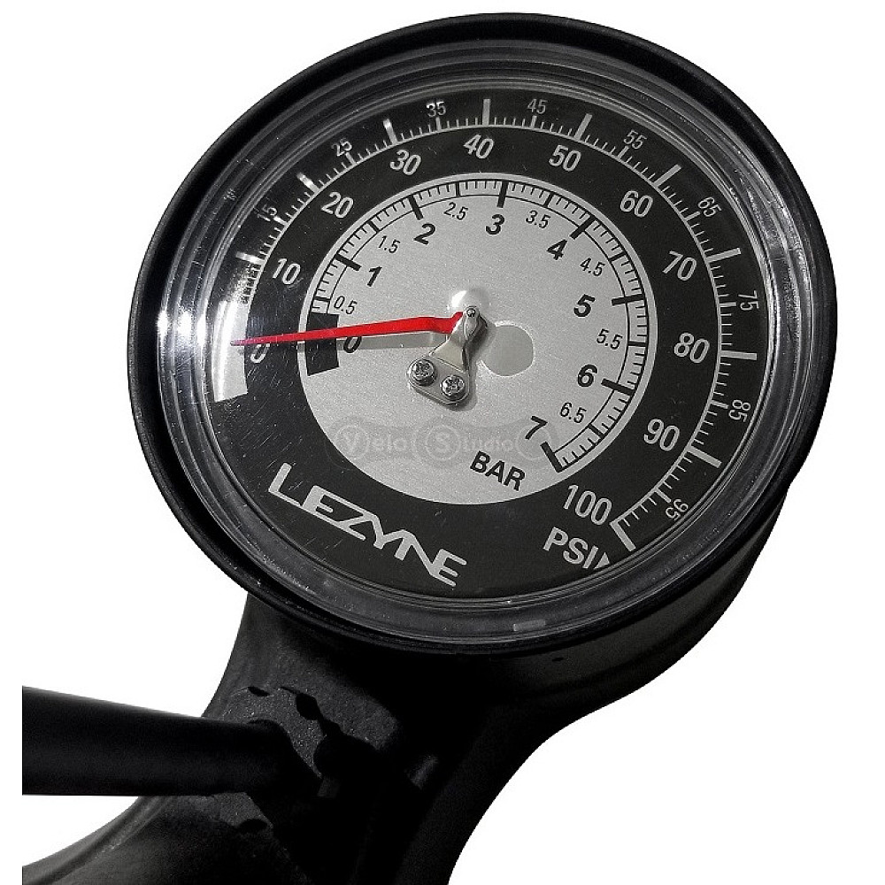 Підлоговий насос Lezyne Sport Gravel Drive 100 psi червоний