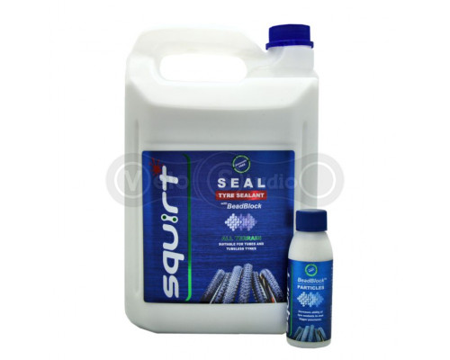 Герметик Squirt Seal BeadBlock Sealant 5 литров для бескамерных покрышек с гранулами