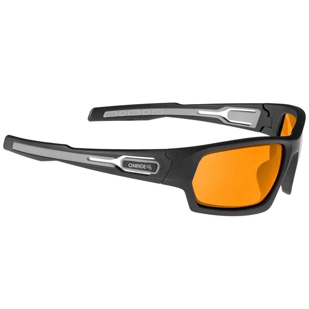 Вело окуляри Onride Point 20 чорні матові Photochromic Orange (57-17%)