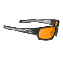 Вело очки Onride Point 20 чёрные матовые Photochromic Orange (57-17%)