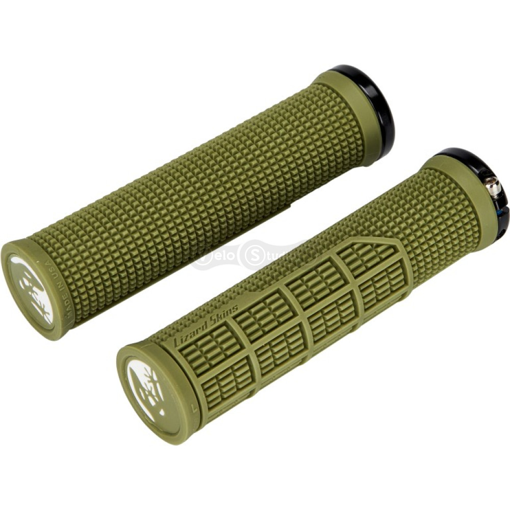 Грипси Lizard Skins Machine 135 мм, с одним замком, Olive Green