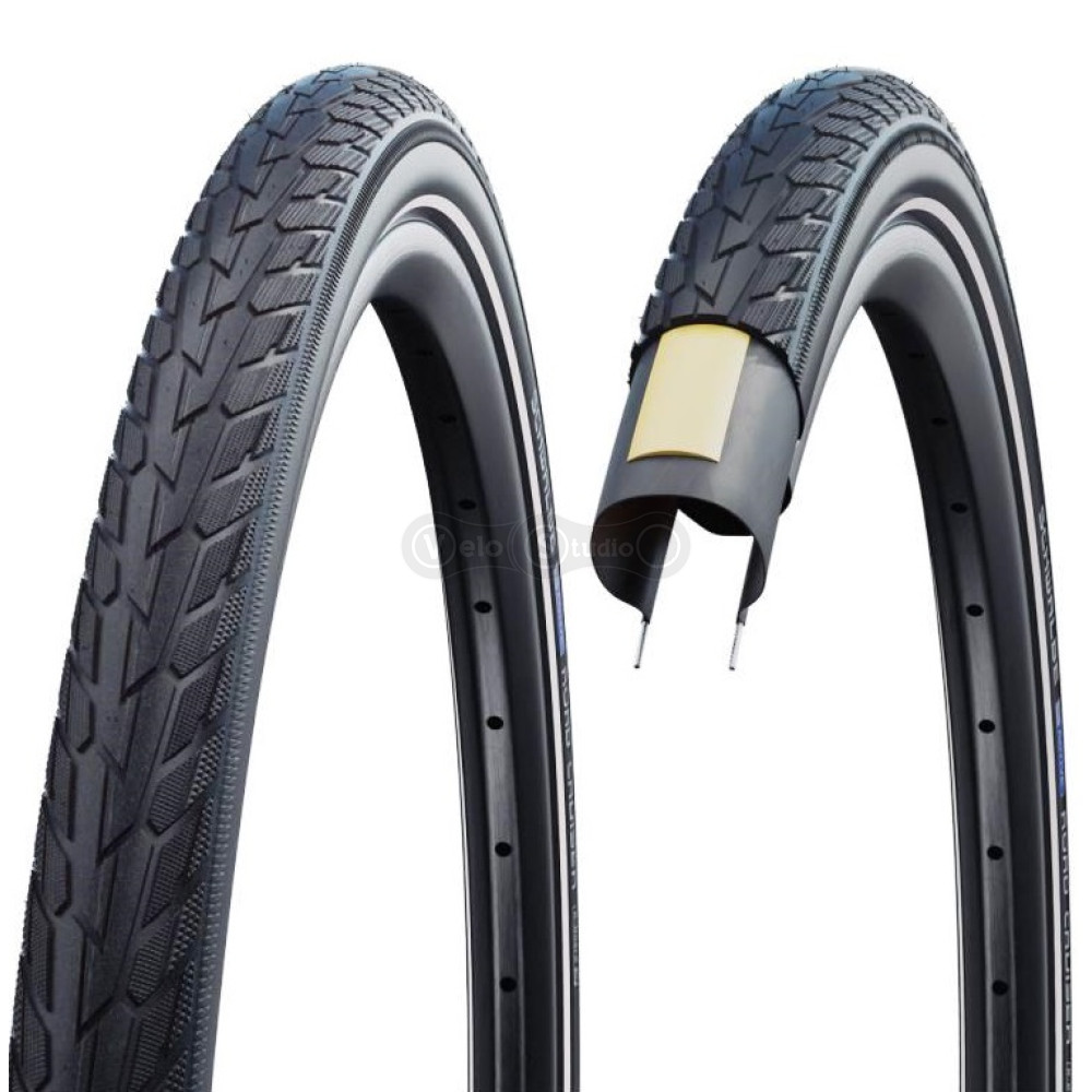 Покрышка 28x1.25 700x32C (32-622) Schwalbe ROAD CRUISER K-Guard Active B/B HS484 GREEN, 50EPI
