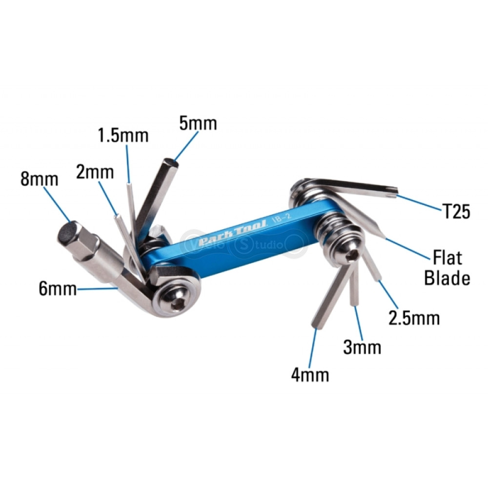 Мультитул Park Tool IB-2 I-Beam 1.5/2/2.5/3/4/5/6/8, Т25, викрутка